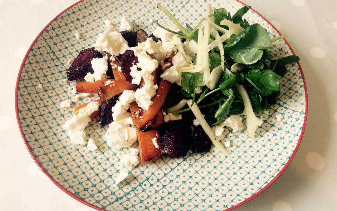 Roasted Beetroot with Feta – Fennel and Watercress Salad